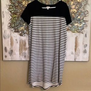 Merona black and white midi T-shirt dress